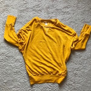 Xhilaration mustard yellow long-sleeve